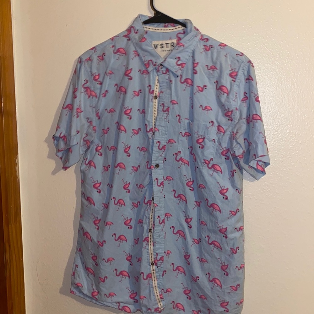 Flamingo Button Up